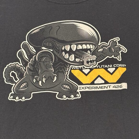Alien Xenomorph Lilo And Stitch 426 Parody Shirt Mens Large Black Movie Tee - Picture 2 of 8